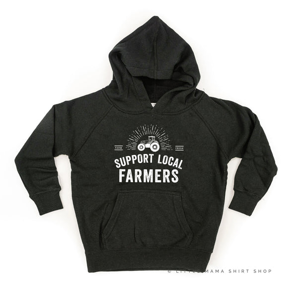 Support Local Farmers - Distressed Design - Child Hoodie