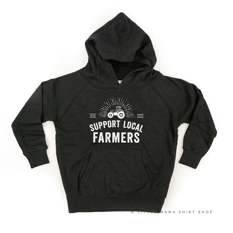 Support Local Farmers - Distressed Design - Child Hoodie