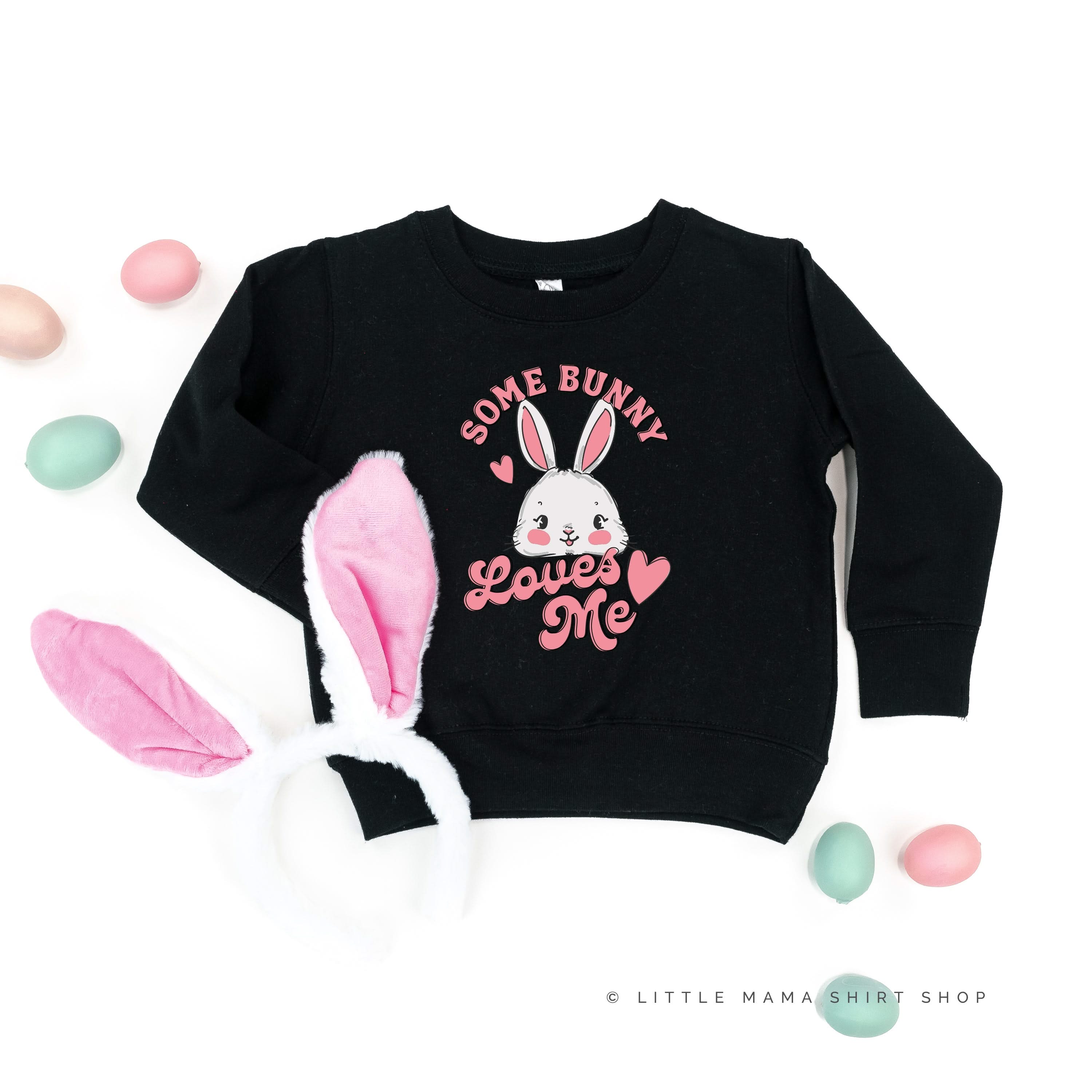 Some Bunny Loves Me - Child Sweater Little Mama Shirt Shop