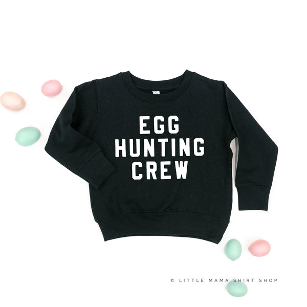 BLOCK FONT - Egg Hunting Crew - Child Sweater