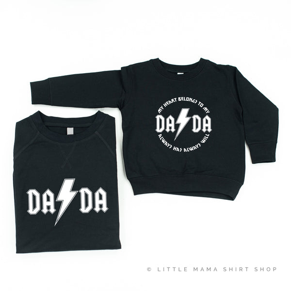 DADA - Band Tee / My Heart Belongs to My DADA - Set of 2 Sweaters