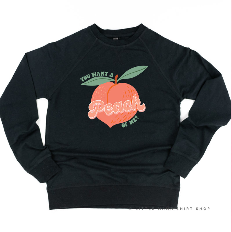 You Want a Peach of Me? - Lightweight Pullover Sweater