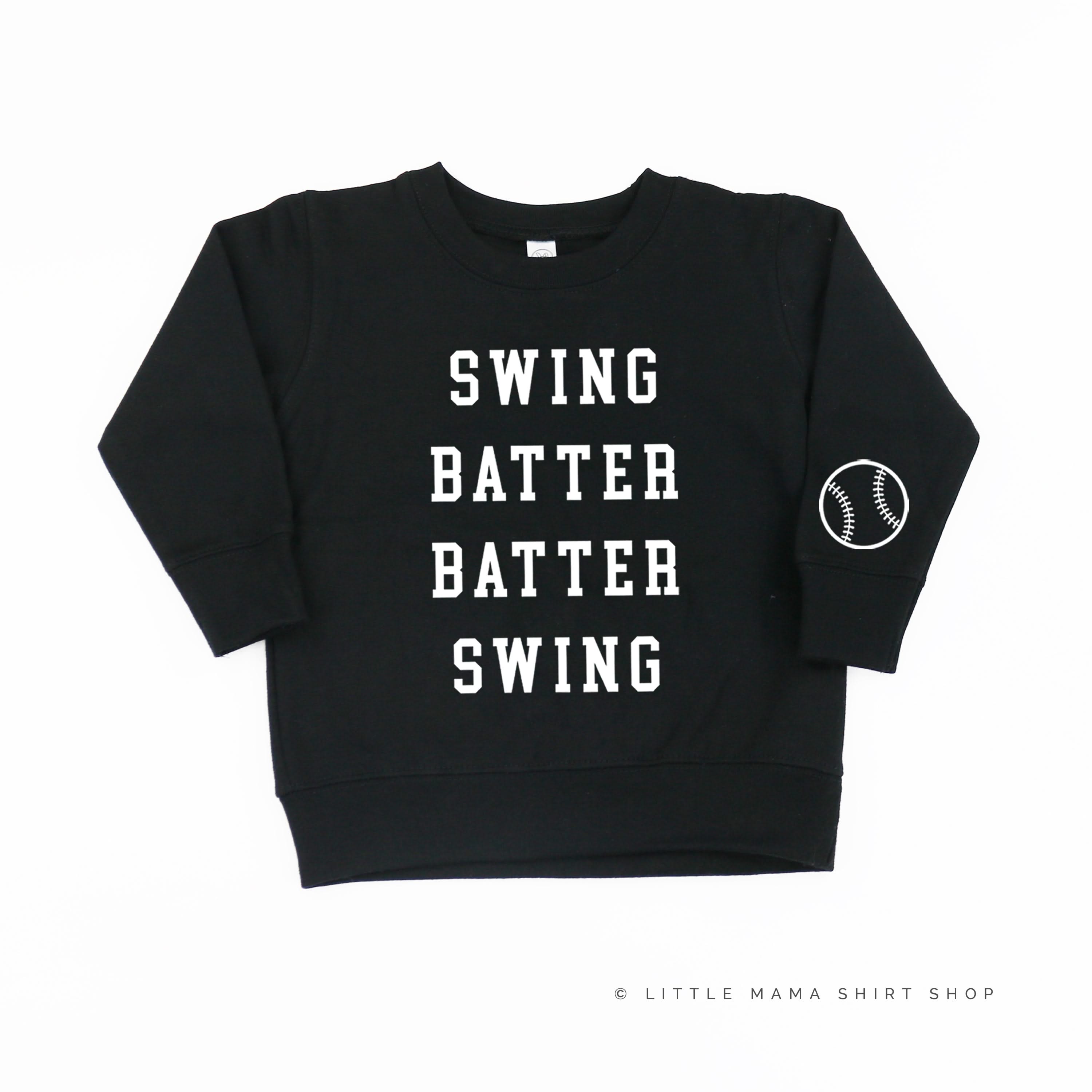 Swing Batter Batter Swing (wd) - Child Sweater Little Mama Shirt Shop