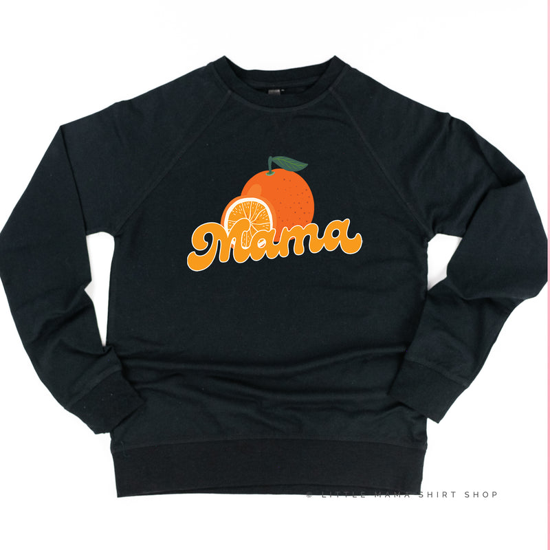 Orange - Mama - Lightweight Pullover Sweater