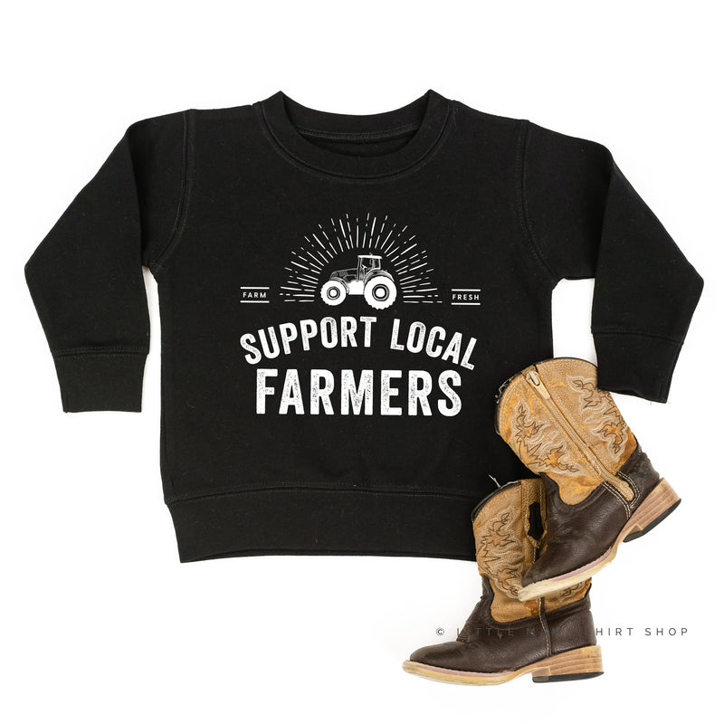 Support Local Farmers - Distressed Design - Child Sweater