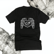 Skeleton Heart Hands - Unisex Tee