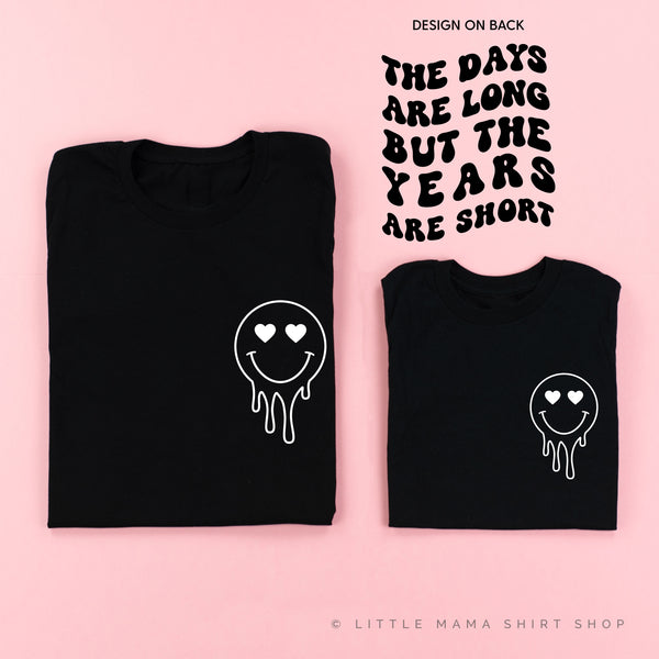 THE DAYS ARE LONG BUT THE YEARS ARE SHORT - (w/ Melty Heart Eyes) - Set of 2 Matching Shirts