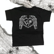 Skelton Heart Hands - Child Tee