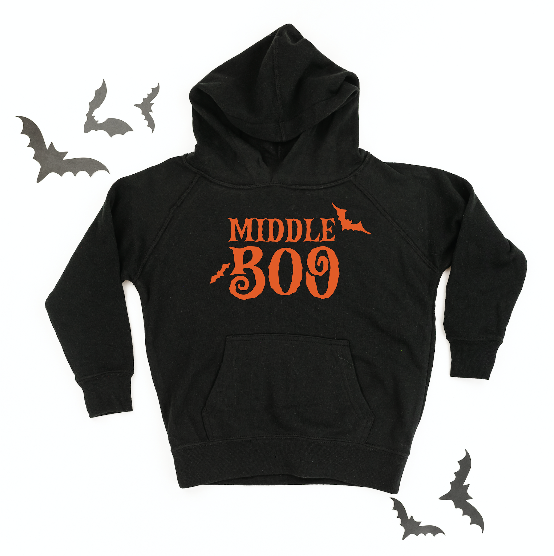 Middle Boo (Bats) - Child Hoodie