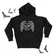 Skeleton Heart Hands - Child Hoodie