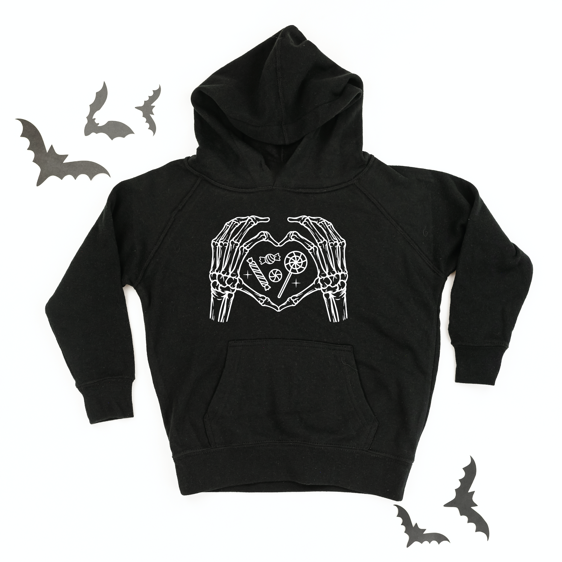 Skeleton Heart Hands - Child Hoodie