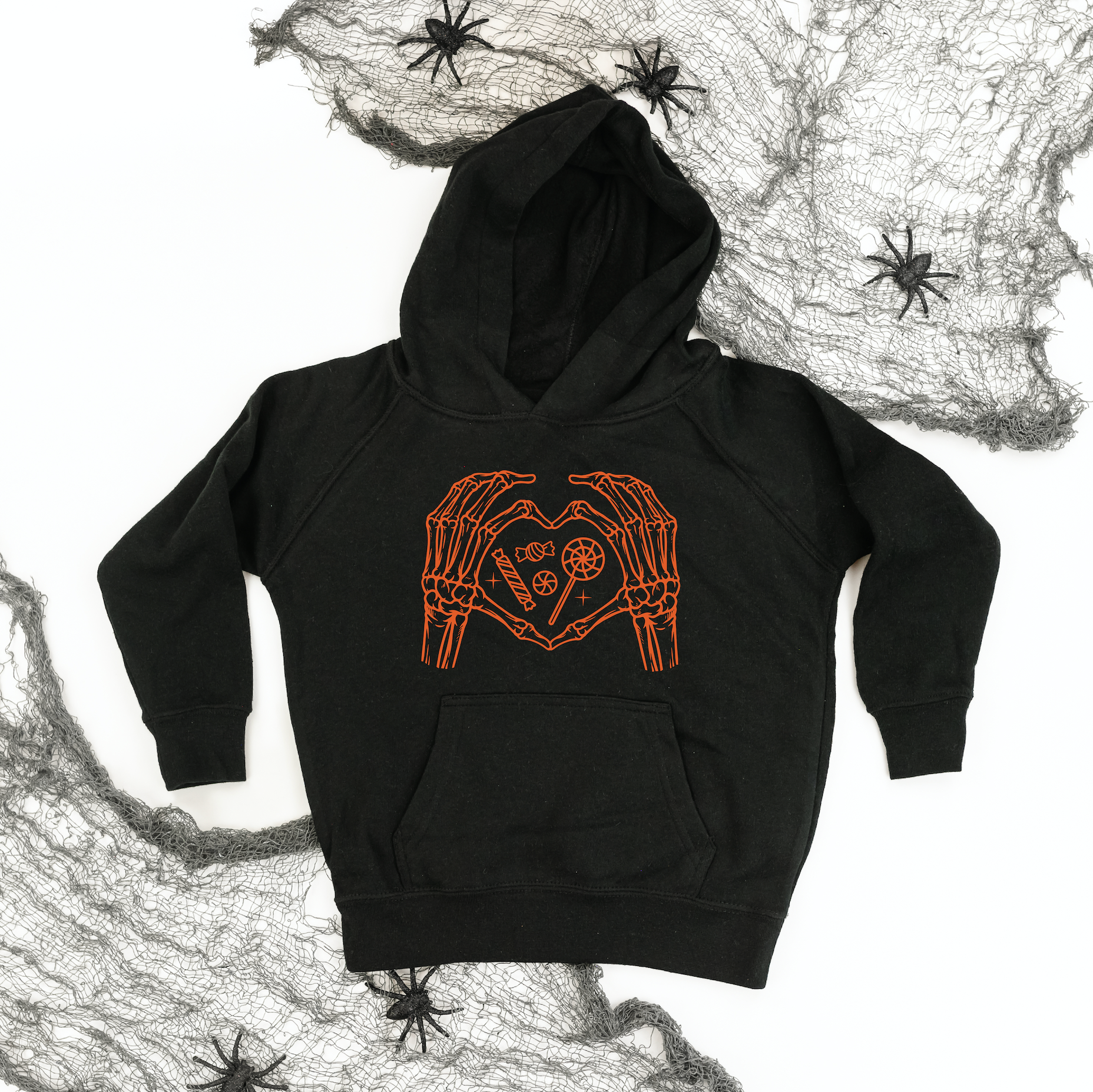 Skeleton Heart Hands - Child Hoodie