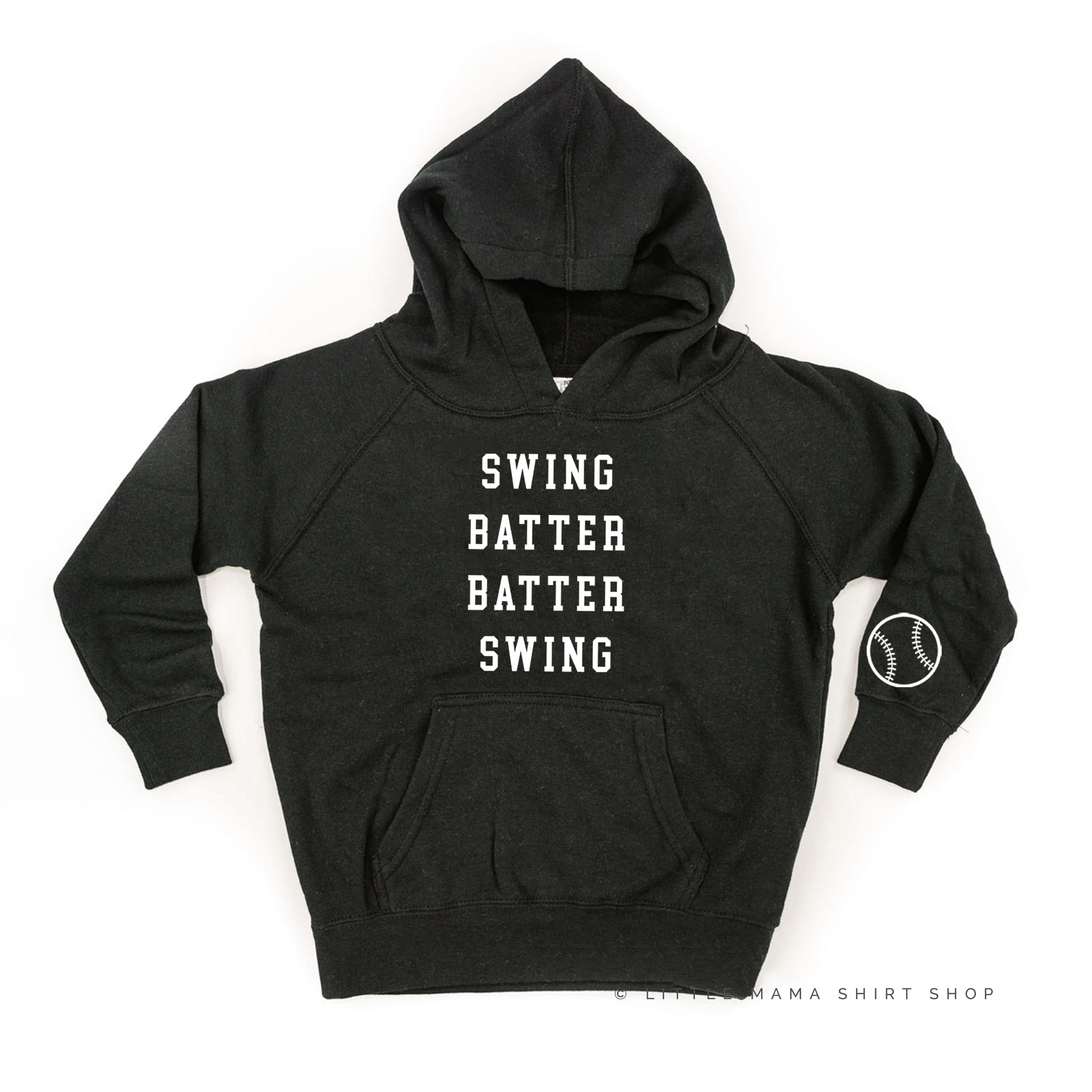 Swing Batter Batter Swing (wd) - Child HOODIE Little Mama Shirt Shop LLC