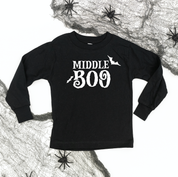 Middle Boo (Bats) - Child Long Sleeve Tee