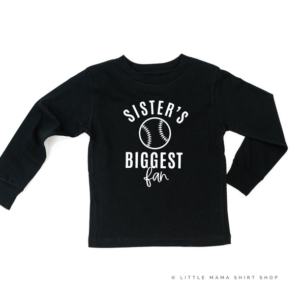Sister's Biggest Fan - Baseball - Long Sleeve Child Shirt