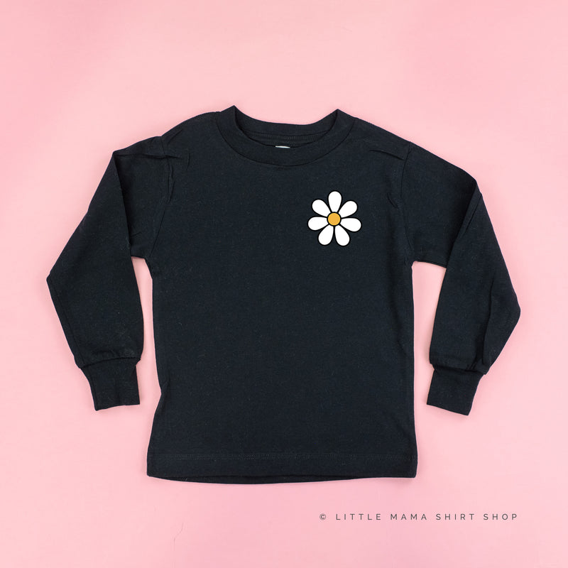 Pocket Daisy on Front w/ Have a Great Daysy on Back - Long Sleeve Child Shirt