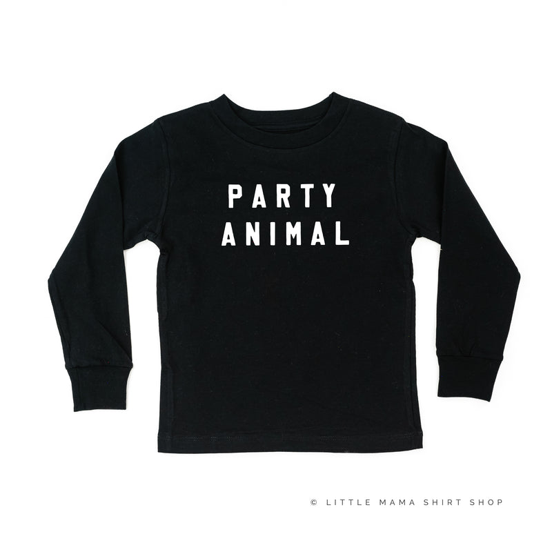 Party Animal - Block Font - Long Sleeve Child Shirt