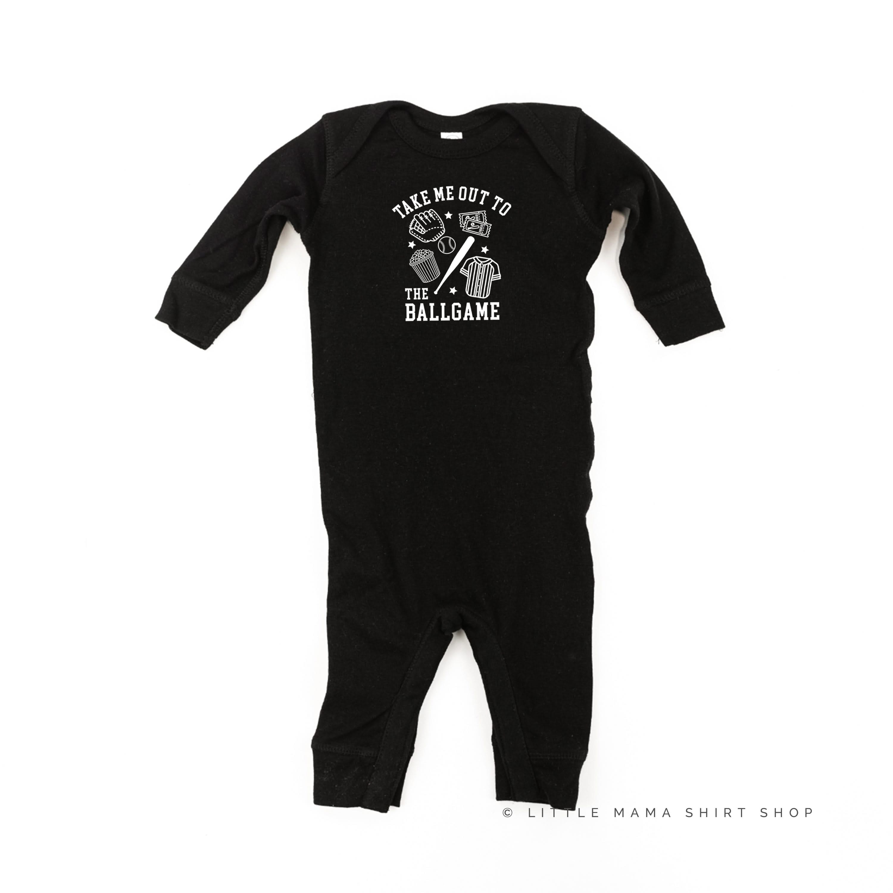 Take Me Out To The Ballgame - Baby Sleeper Little Mama Shirt Shop