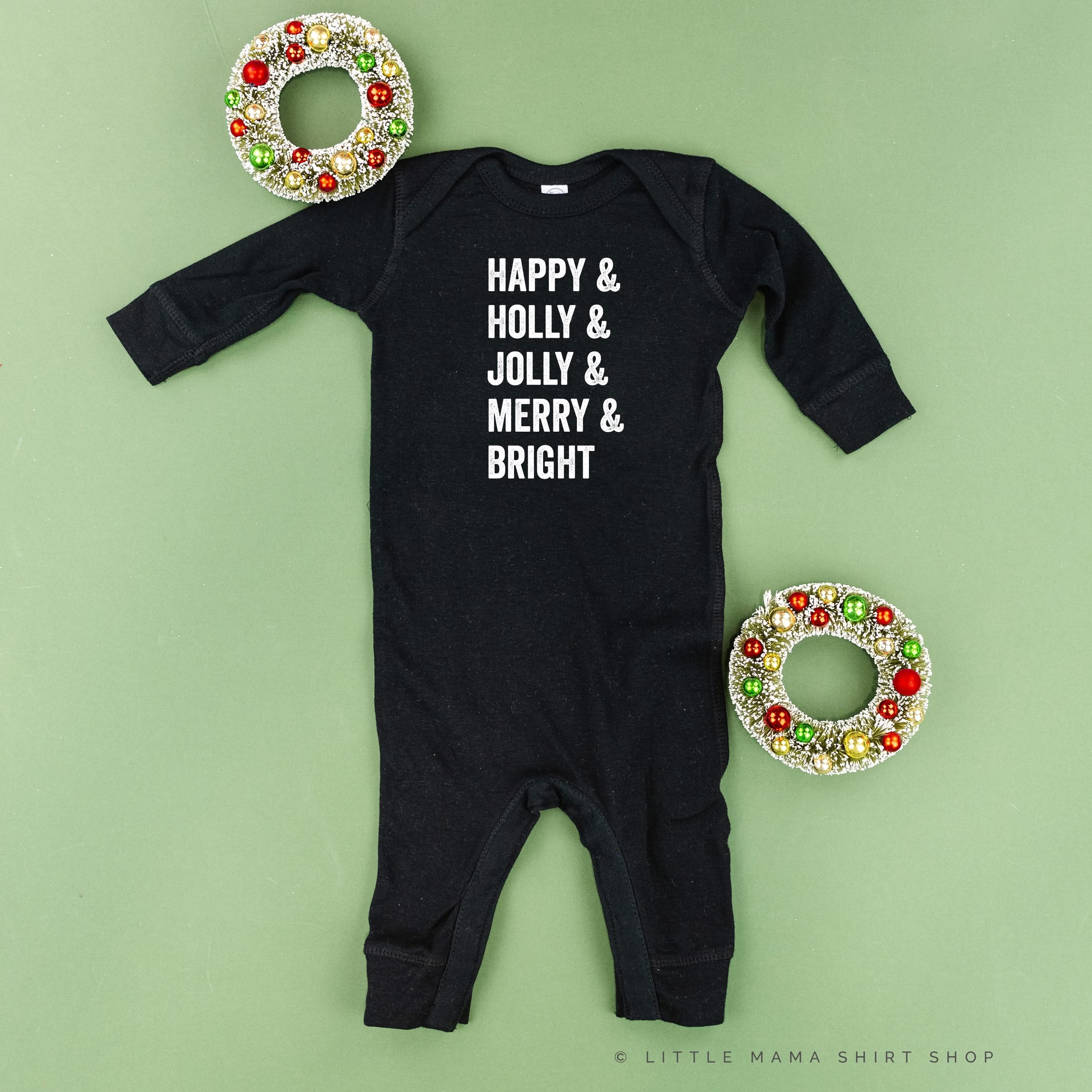 Happy & Holly & Jolly & Merry & Bright - Baby Sleeper