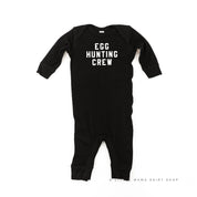 Block Font - Egg Hunting Crew - Baby Sleeper Little Mama Shirt Shop