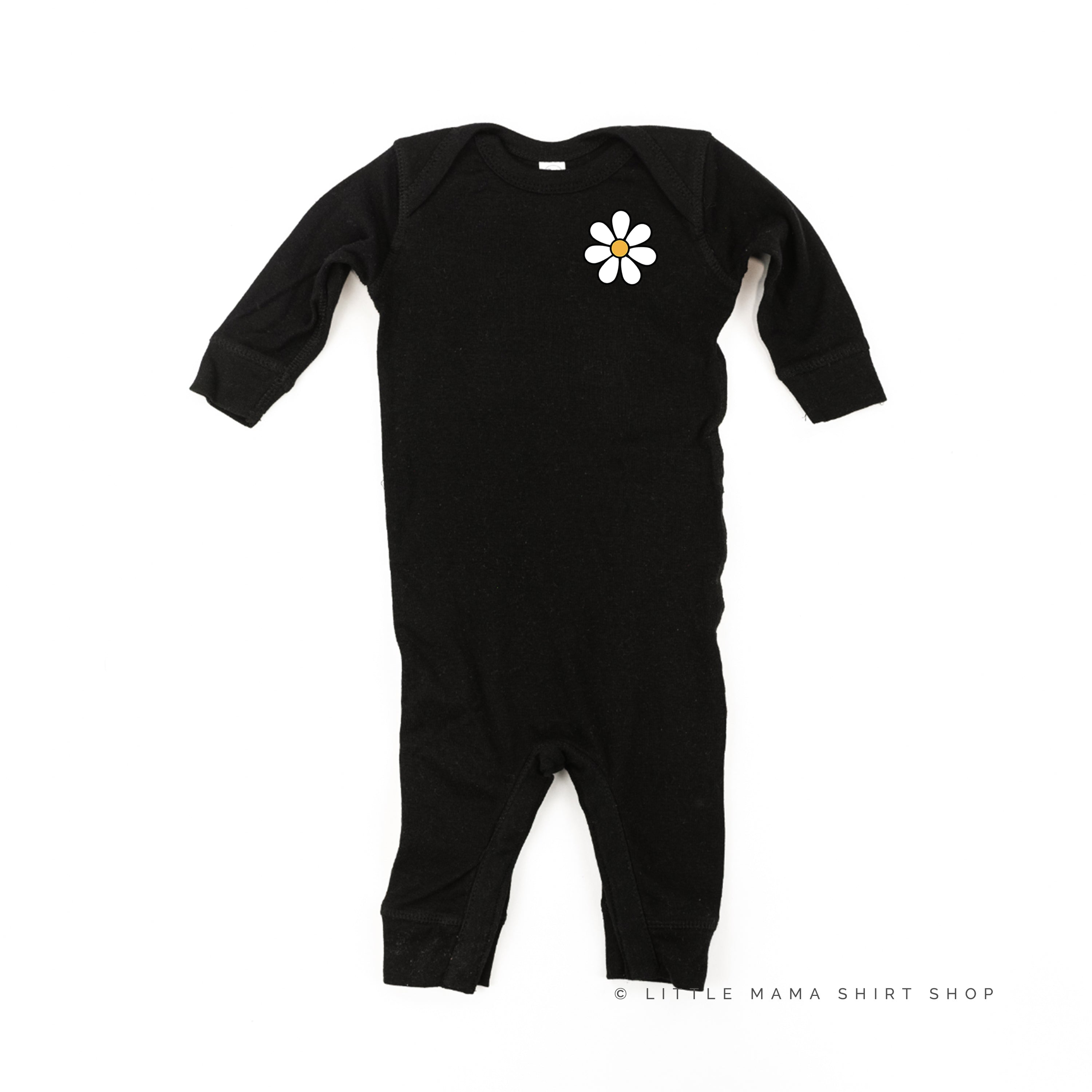 Pocket Daisy on Front w/ Have a Great Daysy on Back - Baby Sleeper Little Mama Shirt Shop