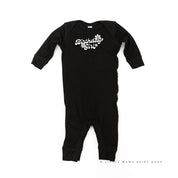 Daisy - Birthday Girl - w/ Full Daisy on Back - Baby Sleeper Little Mama Shirt Shop