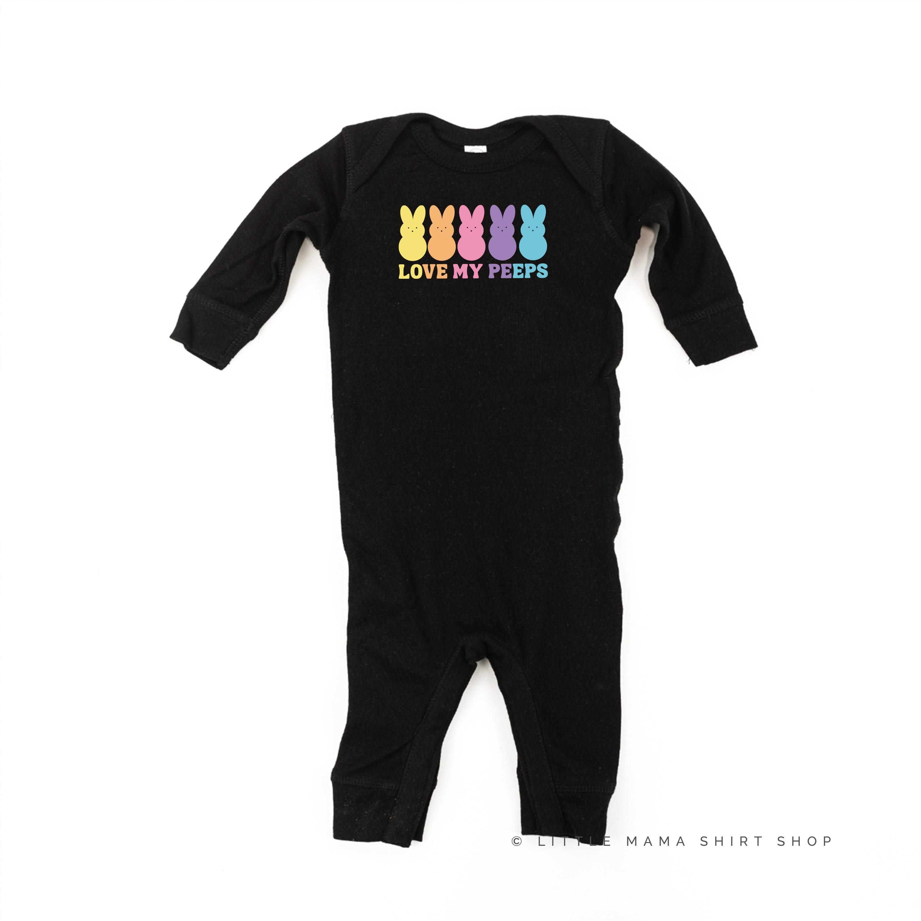 Love My Peeps - Neon - Baby Sleeper Little Mama Shirt Shop