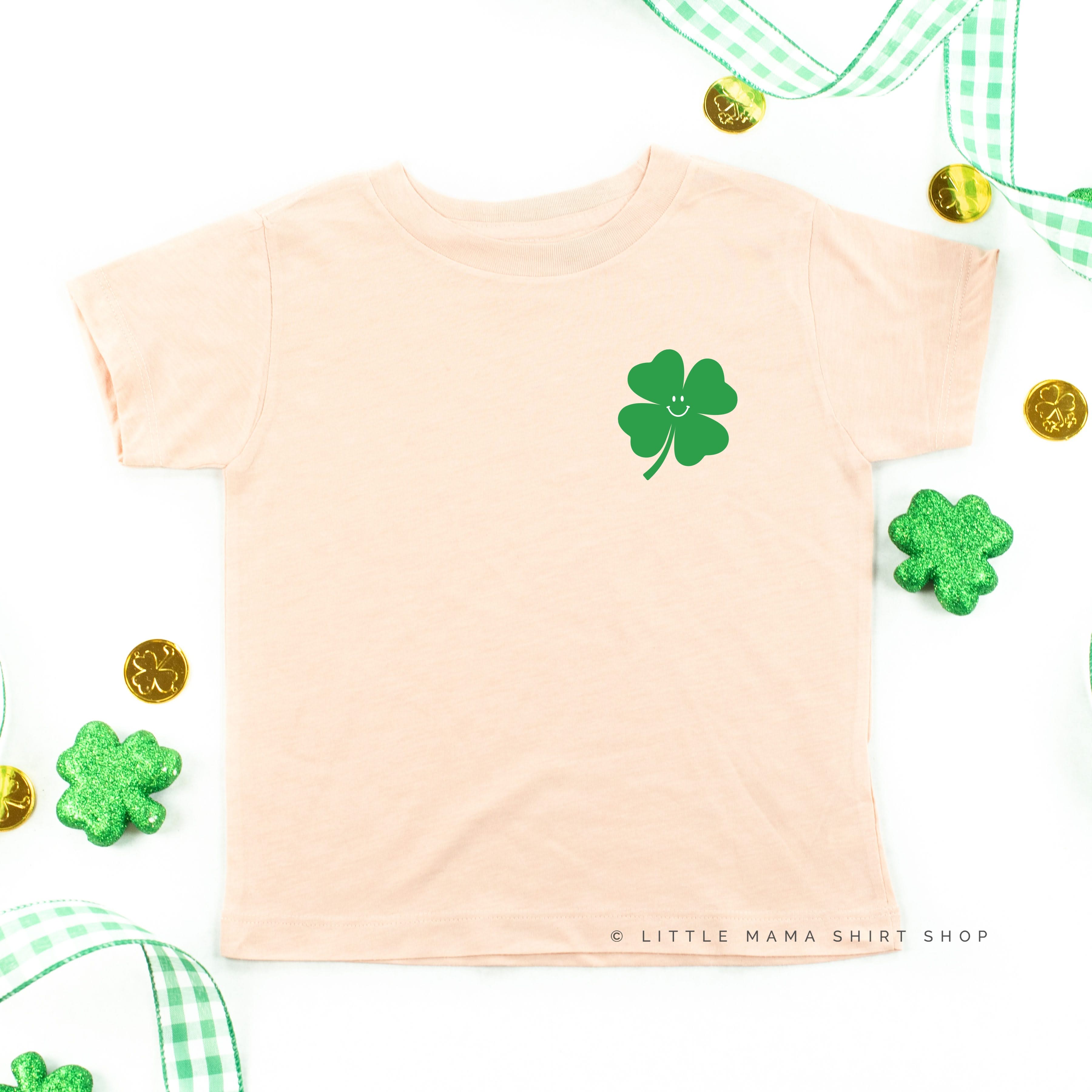 Little Happy Shamrock - It's A Good Day To Have A Lucky Day (pf&b) - Child Tee Little Mama Shirt Shop