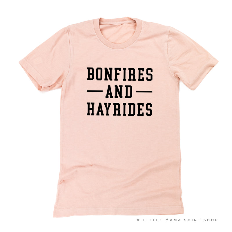 BONFIRES AND HAYRIDES - Unisex Tee