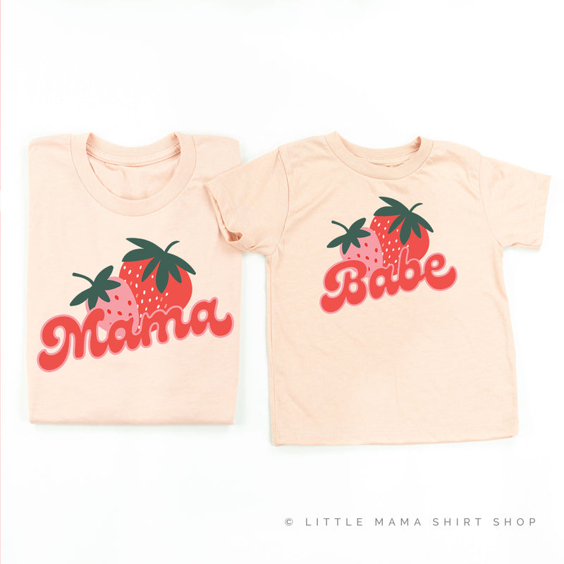 Strawberries - Mama/Babe - Set of 2 Matching Shirts