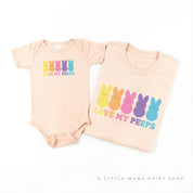 Love My Peeps - Neon - Set of 2 Tees Little Mama Shirt Shop