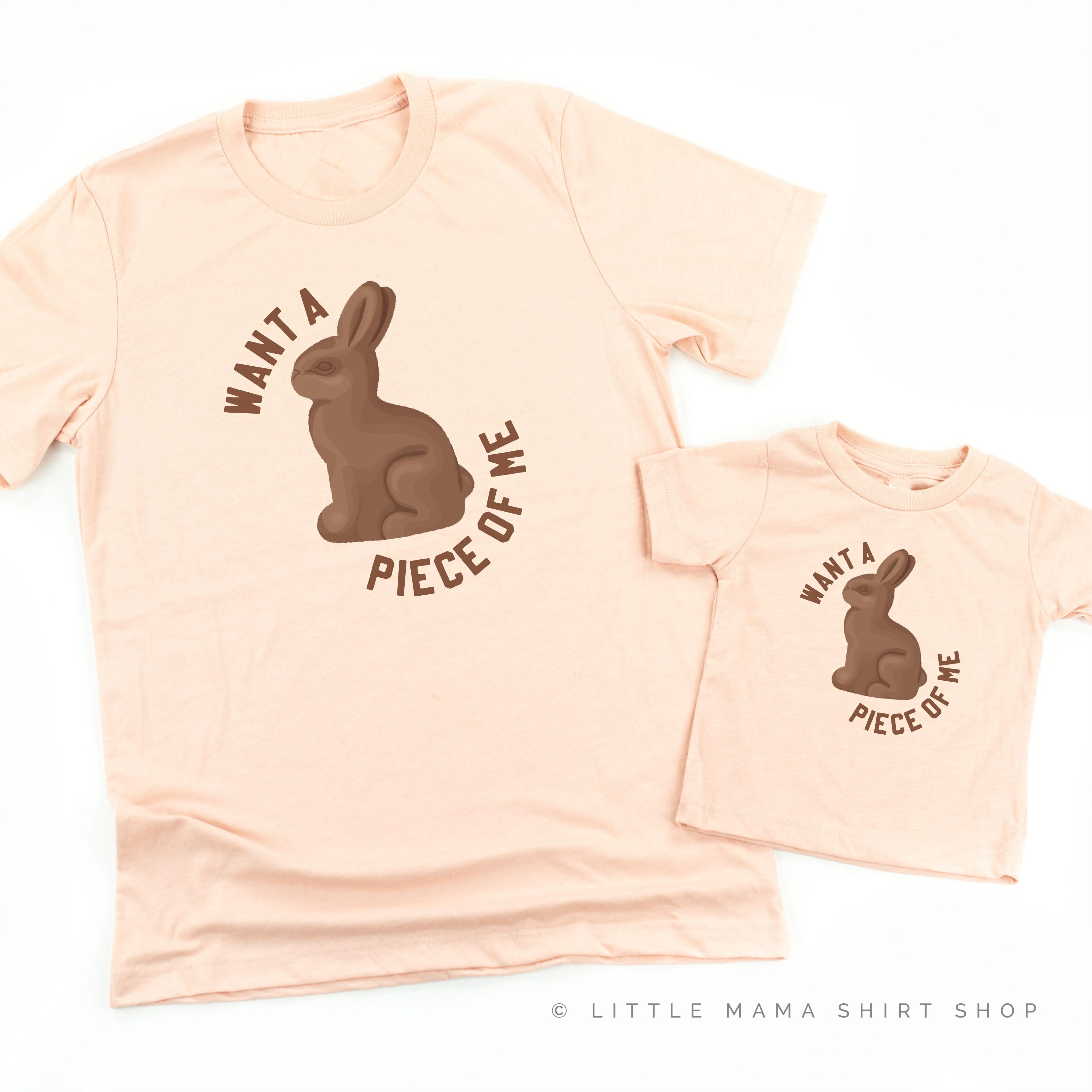 Want A Piece Of Me - Set of 2 Tees Little Mama Shirt Shop