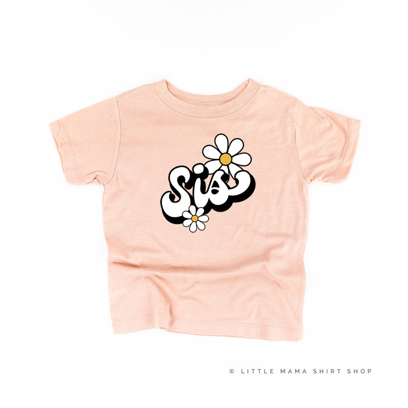 DAISY - SIS - w/ Full Daisy on Back - Short Sleeve Child Shirt