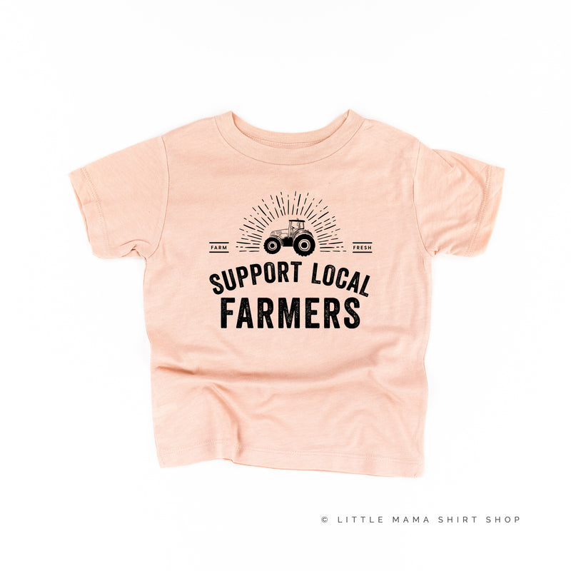 Support Local Farmers - Distressed Design - Short Sleeve Child Shirt