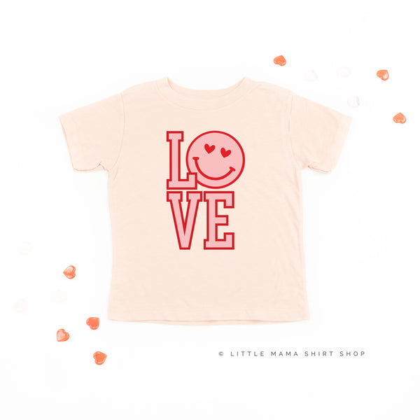 Love (Varsity) With Heart Eyes Smiley - Child Tee