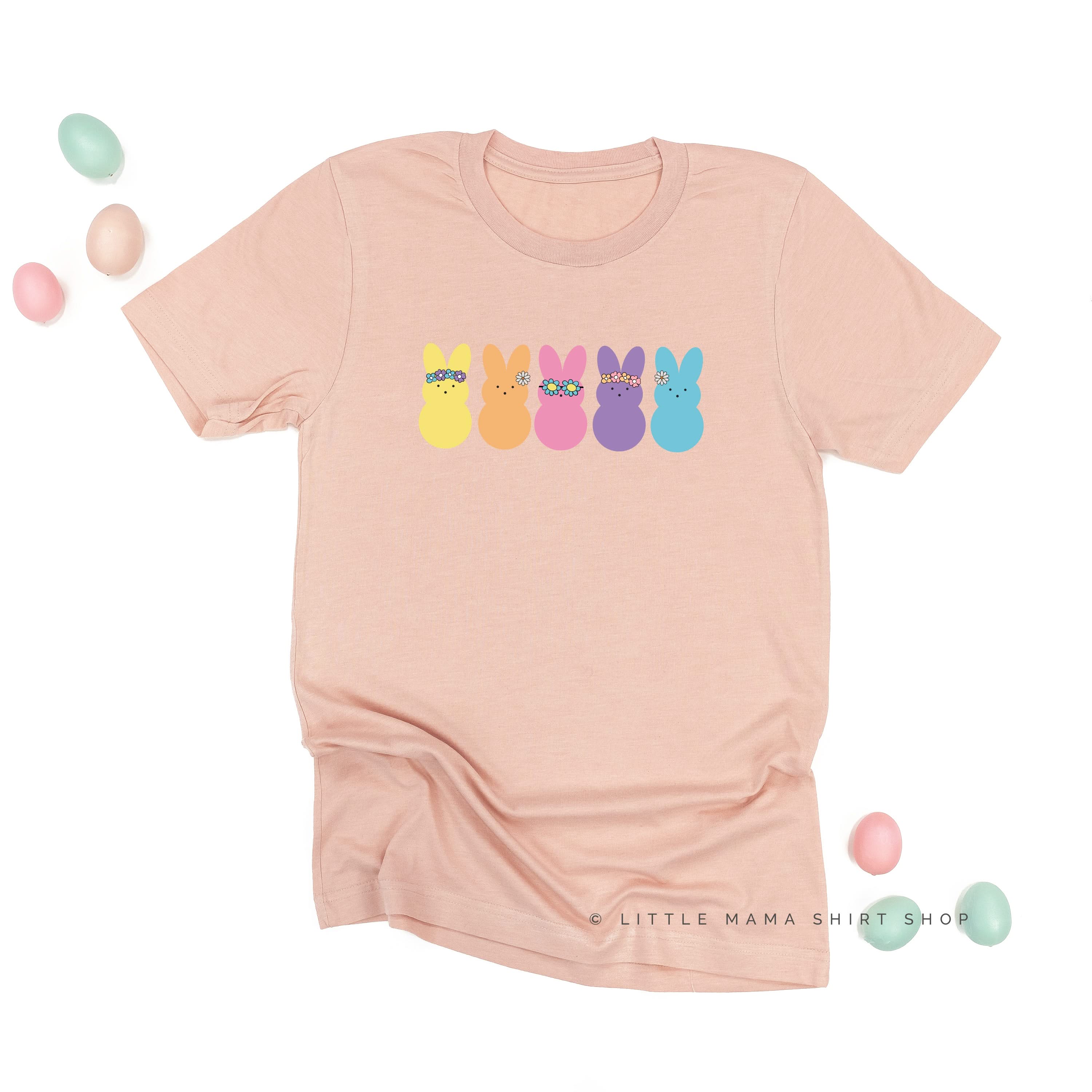 Floral Headband Neon Peeps - Unisex Tee Little Mama Shirt Shop