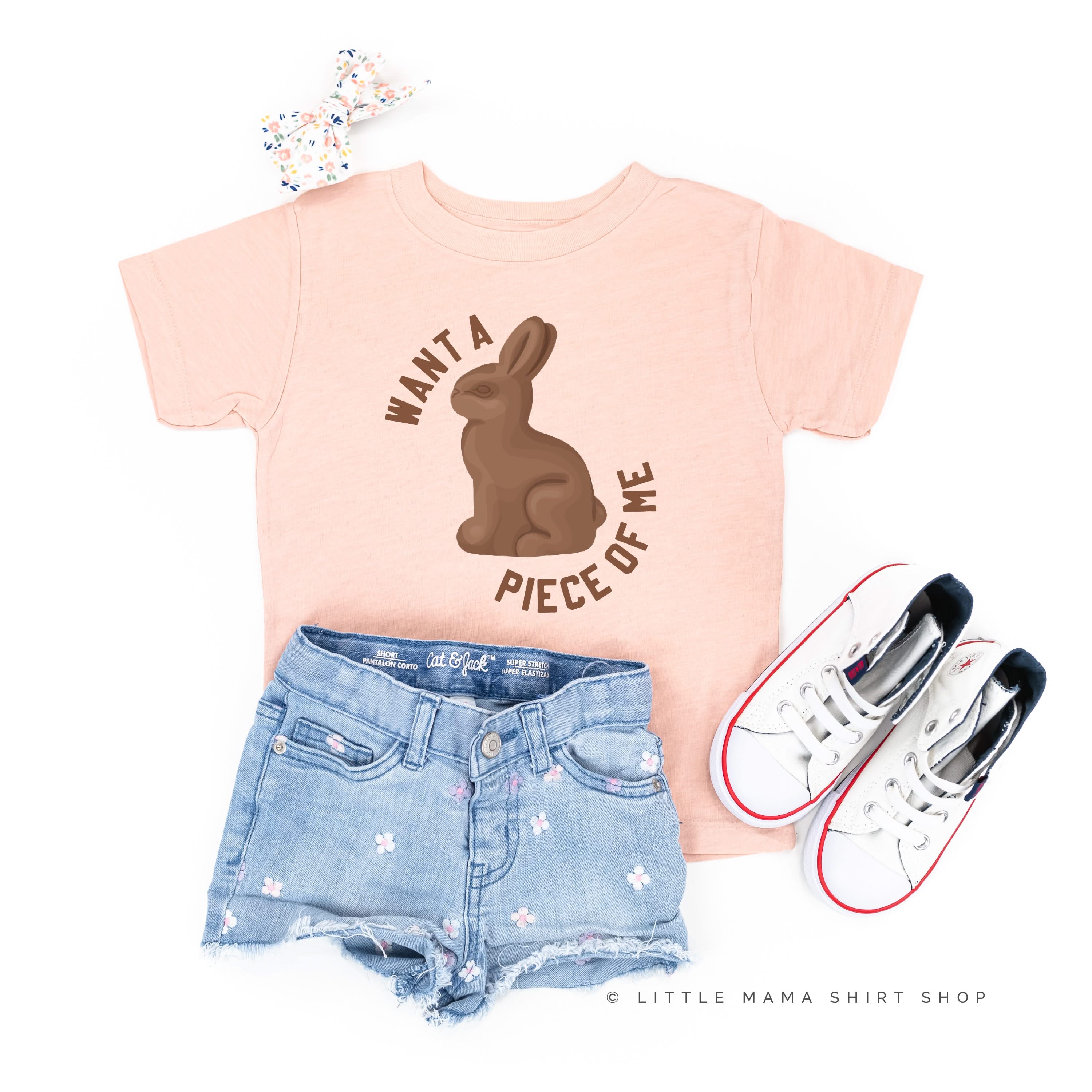 Want A Piece Of Me - Child Tee Little Mama Shirt Shop