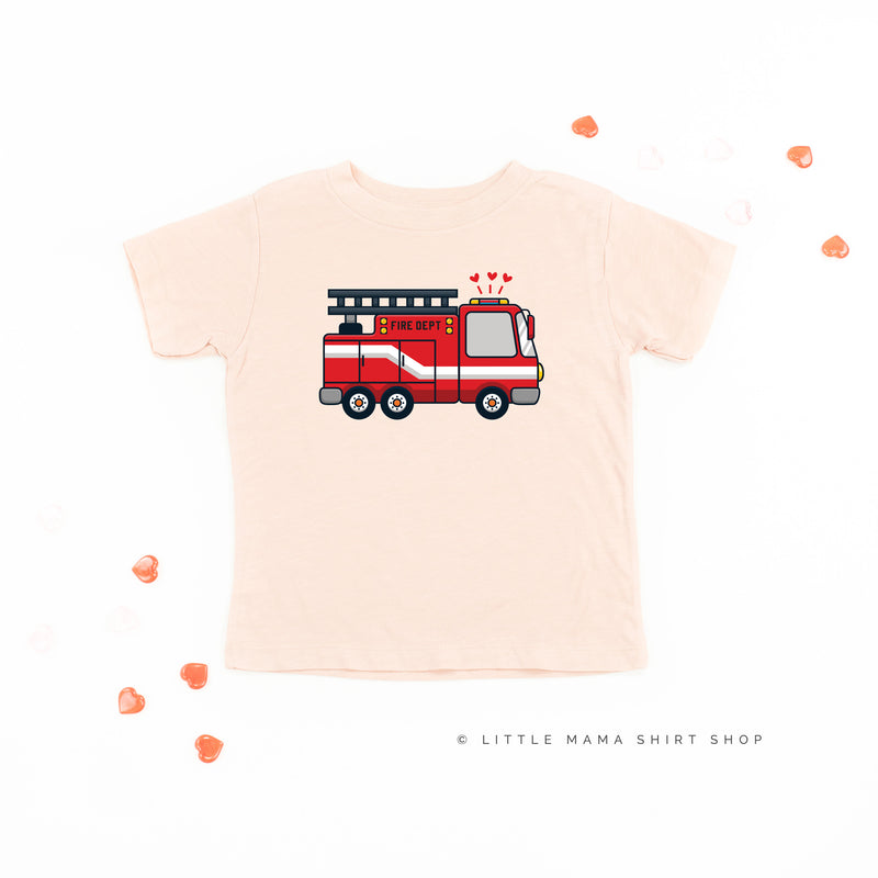 Firetruck Front - Love to the Rescue (f&b) - Child Tee