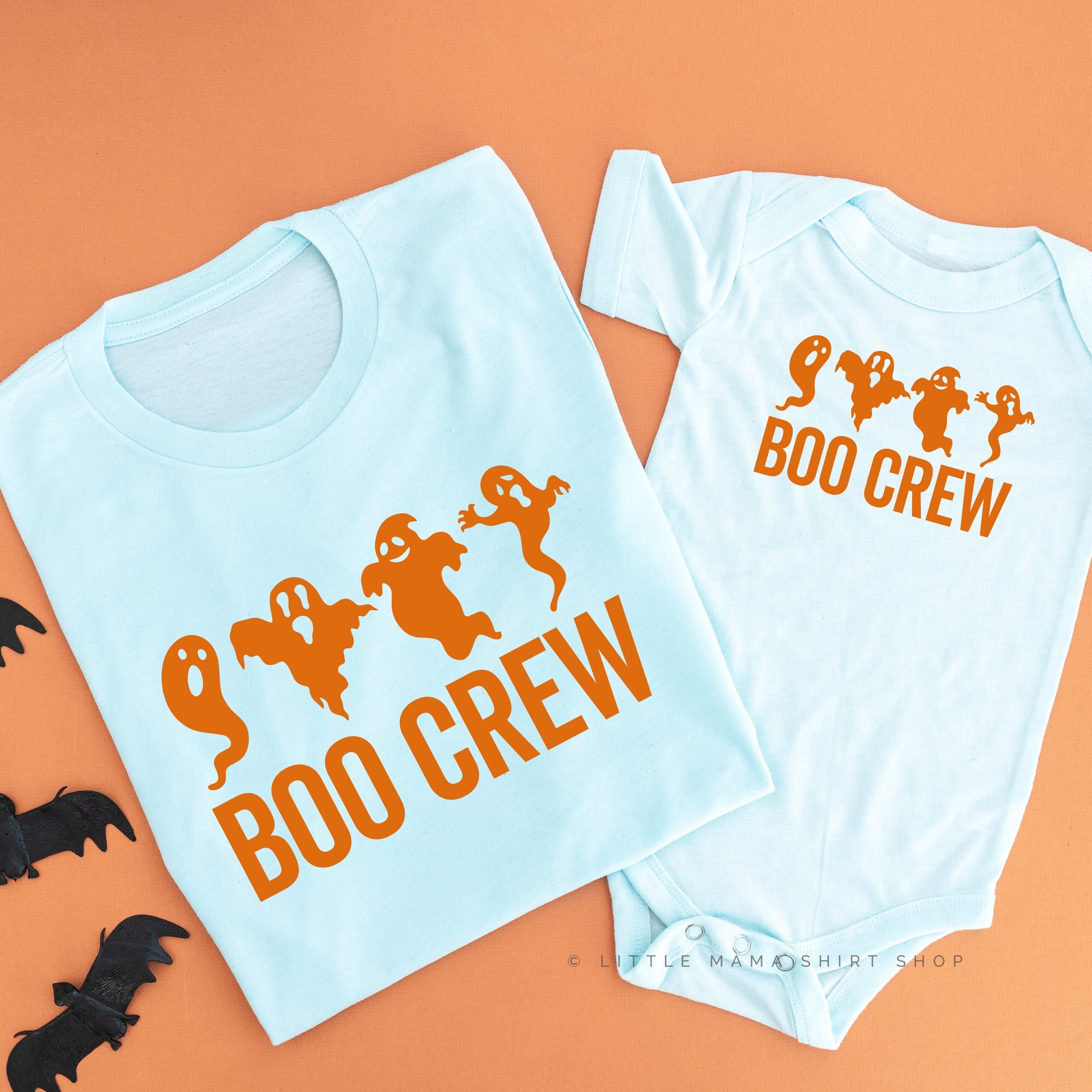 Boo Crew - Set of 2 Unisex Tees Little Mama Shirt Shop