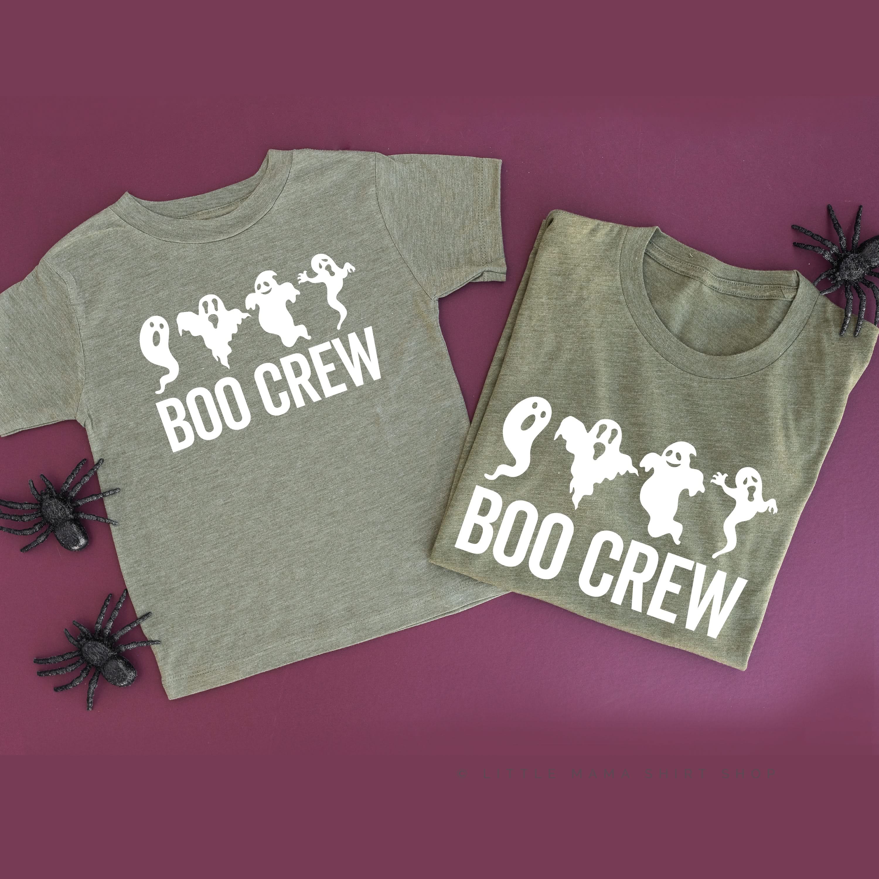 Boo Crew - Set of 2 Unisex Tees Little Mama Shirt Shop