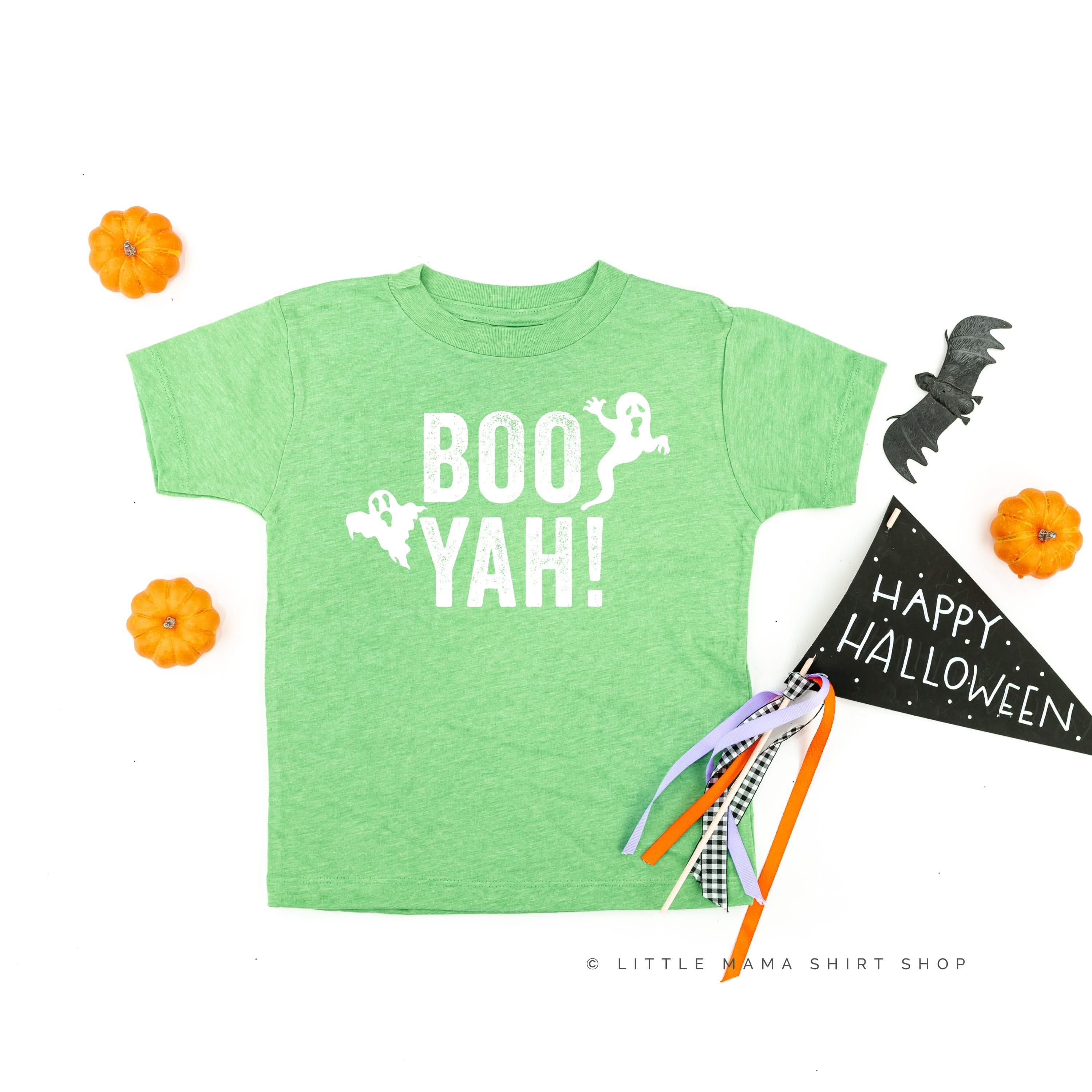 BOO YAH! - Short Sleeve Child Shirt Little Mama Shirt Shop
