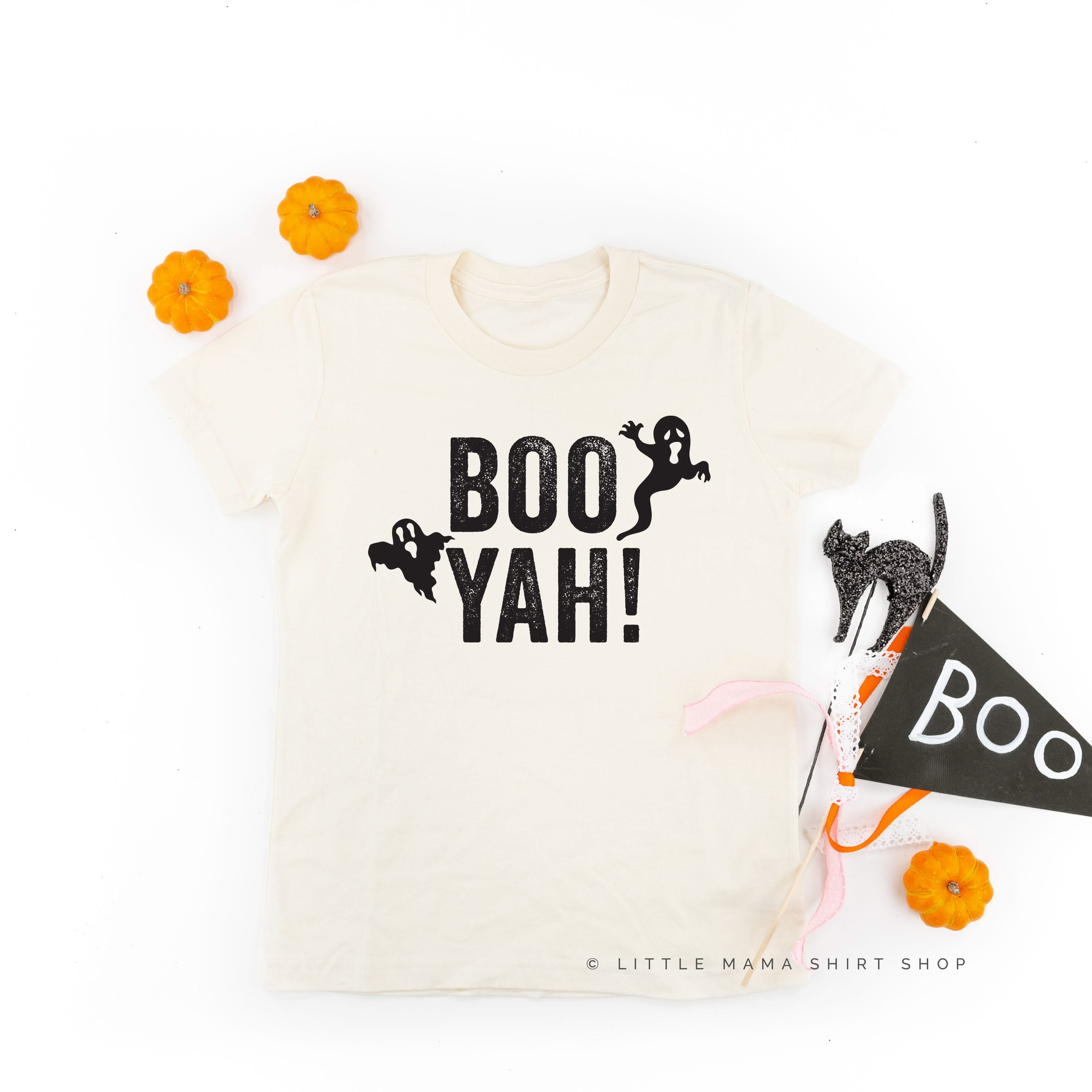 BOO YAH! - Short Sleeve Child Shirt Little Mama Shirt Shop