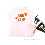 BOO YAH! - Short Sleeve Child Shirt Little Mama Shirt Shop