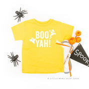 BOO YAH! - Short Sleeve Child Shirt Little Mama Shirt Shop