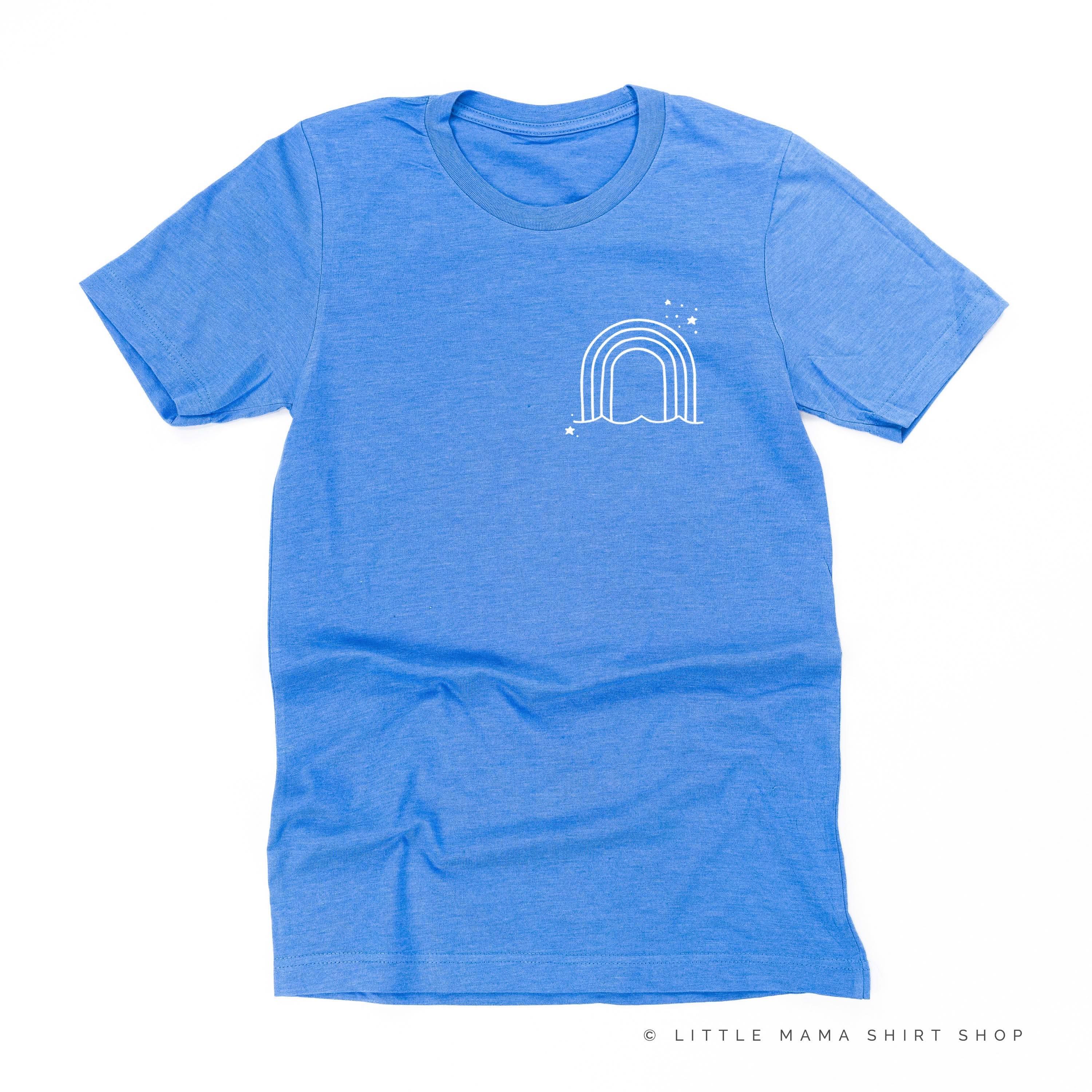 RAINBOW POCKET - THESE ARE THE GOOD OLD DAYS - Unisex Tee Little Mama Shirt Shop