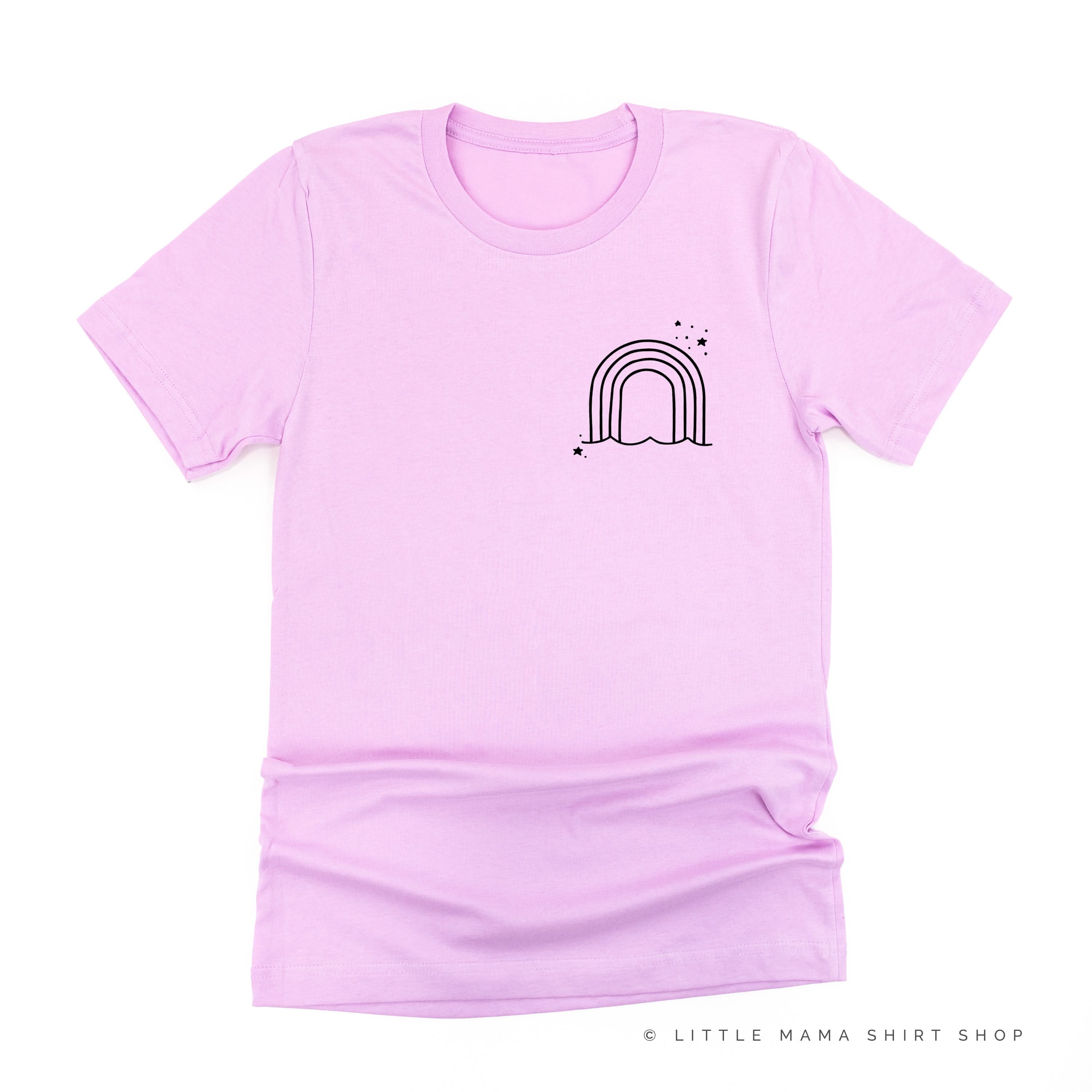 RAINBOW POCKET - THESE ARE THE GOOD OLD DAYS - Unisex Tee Little Mama Shirt Shop