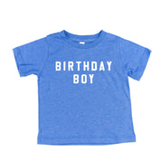 BIRTHDAY BOY - BLOCK FONT - Child Shirt Little Mama Shirt Shop