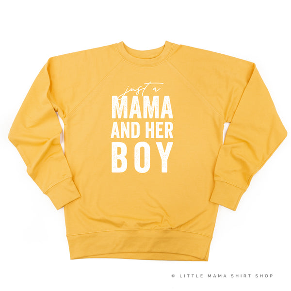 Just a Mama and Her Boy (Singular) - Original Design - Lightweight Pullover Sweater