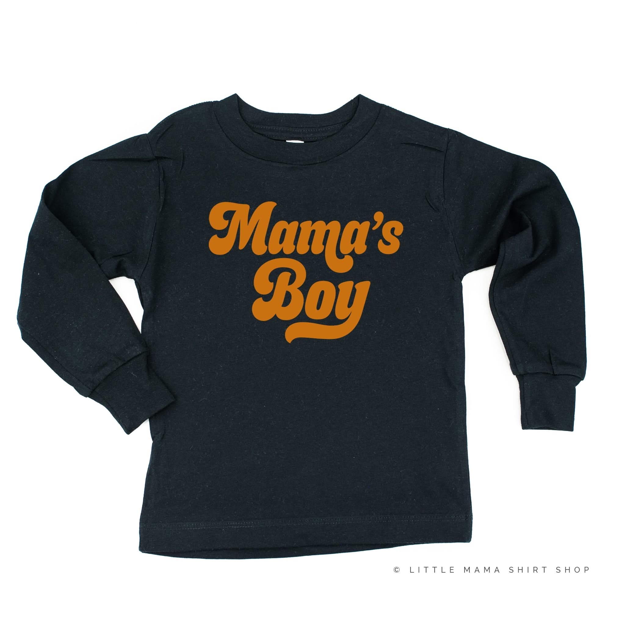 Retro Mama's Boy - Long Sleeve Child Shirt Little Mama Shirt Shop