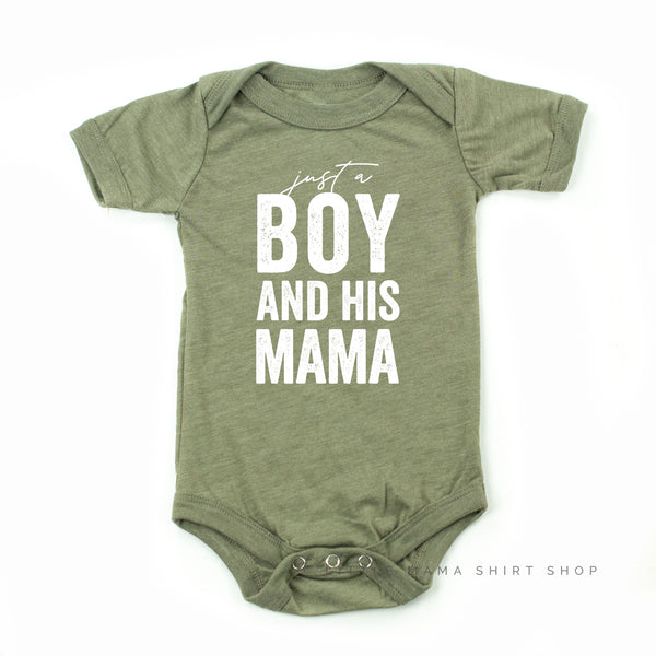 Just a Boy and His Mama - Original Design - Short Sleeve Child Shirt